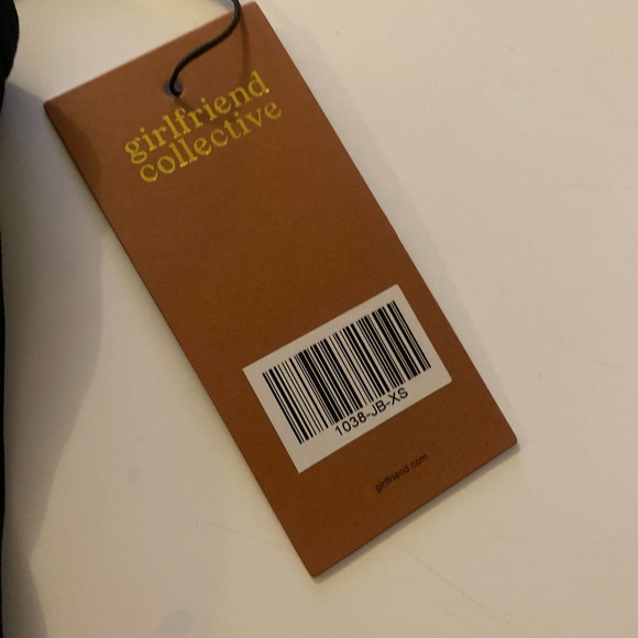 Girlfriend Collective Scoop Neck Sports Bra Black Size XS - Picture 3 of 6